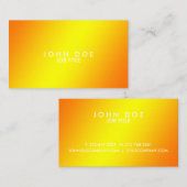 Carte de visite || || simple moderne (Devant / Derrière)