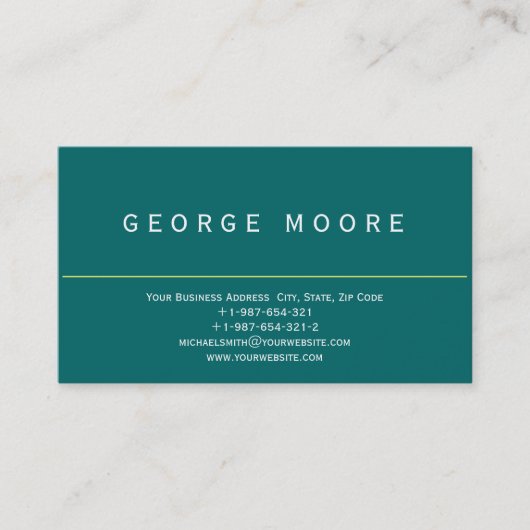 Carte de visite simple moderne (Devant)