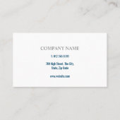 Carte De Visite Simple Moderne (Dos)