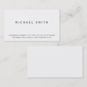 Carte de visite simple moderne (Devant / Derrière)