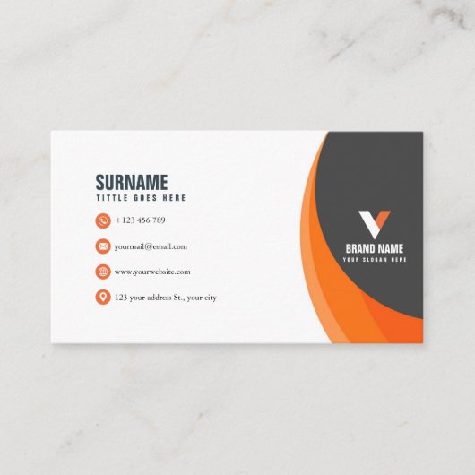 Carte De Visite Simple moderne (Devant)