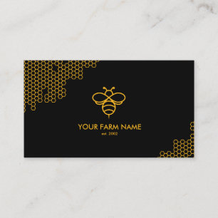 Carte De Visite Simple moderne apiculteur Apiariste Bee Farm Miel 