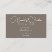 Carte De Visite Simple, Moderne, Artiste de maquillage, Belle, Boh (Devant)