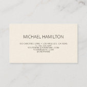 Carte de visite simple moderne avec QR Code (Dos)