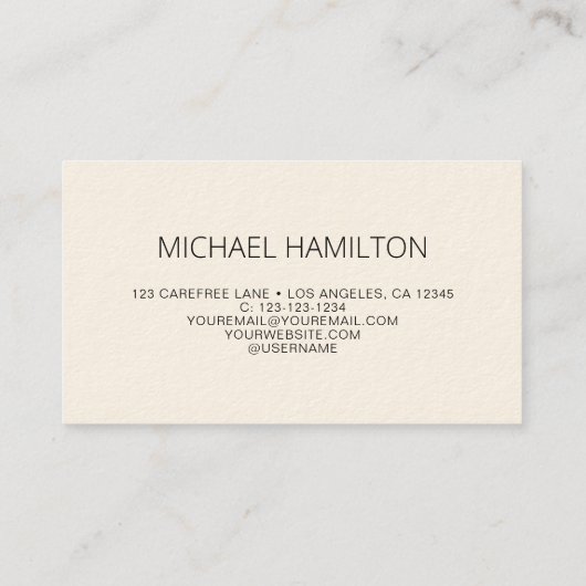 Carte de visite simple moderne avec QR Code (Dos)