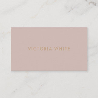 Carte De Visite Simple Moderne Chic Unique Taupe Blush