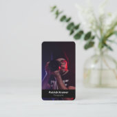 Carte De Visite Simple Moderne Code QR Photo Professionnel (Debout devant)