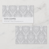 CARTE DE VISITE simple moderne damé (Devant / Derrière)