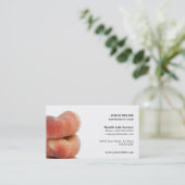 Carte de visite simple moderne de nutritionniste (Debout devant)