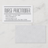 Carte de visite simple moderne de praticienne (Devant / Derrière)