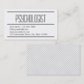 Carte de visite simple moderne de psychologue (Devant / Derrière)