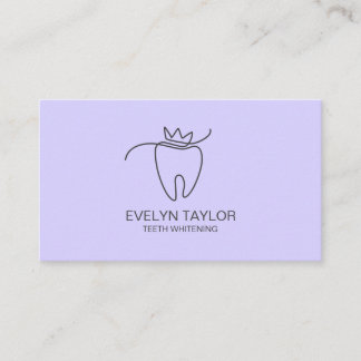 Carte De Visite Simple moderne dentiste Dentiste Dentelle blanchis