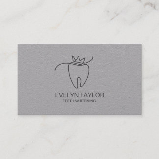 Carte De Visite Simple moderne dentiste Dentiste Dentelle blanchis