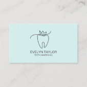 Carte De Visite Simple moderne dentiste Dentiste Dentelle blanchis (Devant)