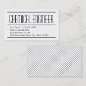 Carte de visite simple moderne d'ingénieur (Devant / Derrière)