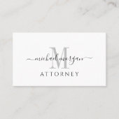 Carte De Visite Simple Moderne Écriture Avocat Entreprise (Devant)
