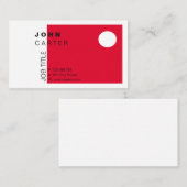 Carte De Visite Simple moderne élégant de conception (Devant / Derrière)