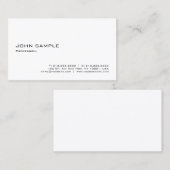 Carte De Visite Simple moderne élégant Modèle professionnel (Devant / Derrière)