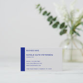 Carte De Visite Simple moderne élégant Reflex Blue Consultant (Debout devant)