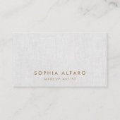 Carte De Visite Simple moderne, élégante Grey Beauté Professionnel (Devant)