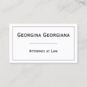 Carte De Visite Simple, moderne et élégant avec séparateur de (Devant)