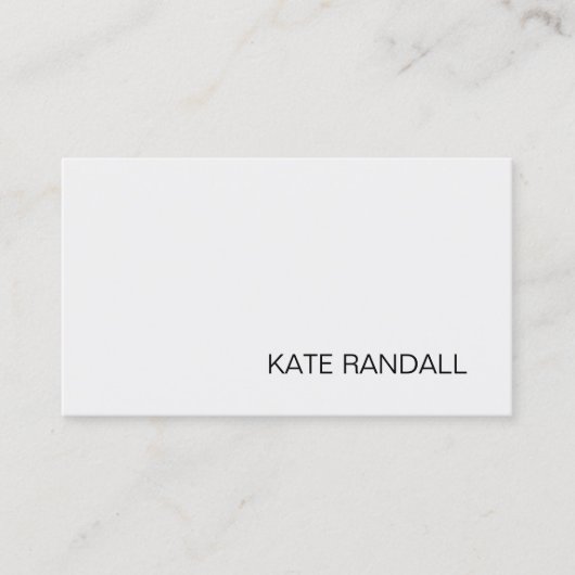 Carte De Visite Simple moderne gris clair professionnel (Devant)