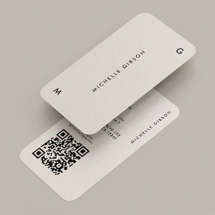 Carte De Visite Simple moderne minimaliste de sable marketing prof