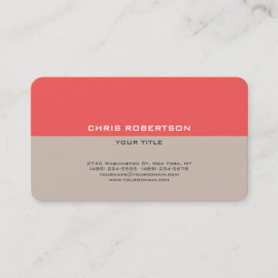 Carte De Visite Simple Moderne Minimaliste Élégant