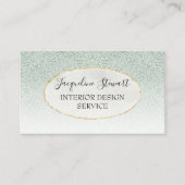 Carte De Visite Simple, moderne, Mint Elegant Retro Professional (Devant)