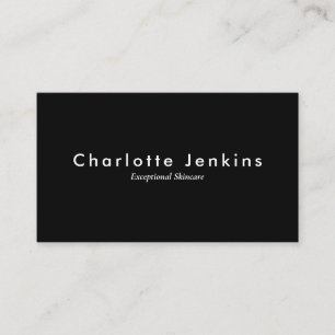 Carte De Visite Simple moderne Noir blanc