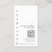 Carte De Visite Simple moderne noir et blanc—Registre Mariage- (Dos)