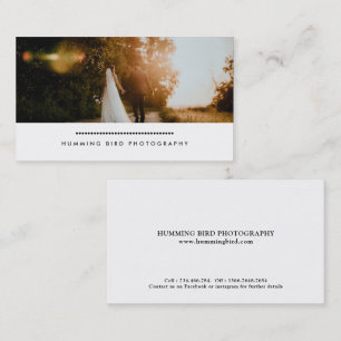 Carte De Visite Simple moderne Photographie