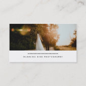 Carte De Visite Simple moderne | Photographie (Devant)