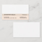 Carte De Visite Simple moderne Professionnel Élégant Couleurs harm (Devant / Derrière)