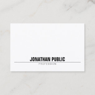 Carte De Visite Simple moderne professionnel minimaliste