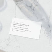 Carte De Visite Simple moderne White Real Estate Professional