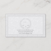 Carte De Visite Simple Monochromatique Et Damas Procureur En Droit (Dos)