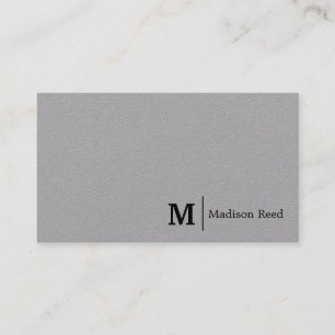 Carte De Visite Simple Monogram Entreprise