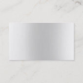 Carte de visite simple Monogramme à la mode (Dos)