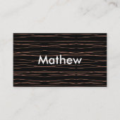 Carte De Visite Simple monogramme ajouter votre nom lettre man min (Devant)