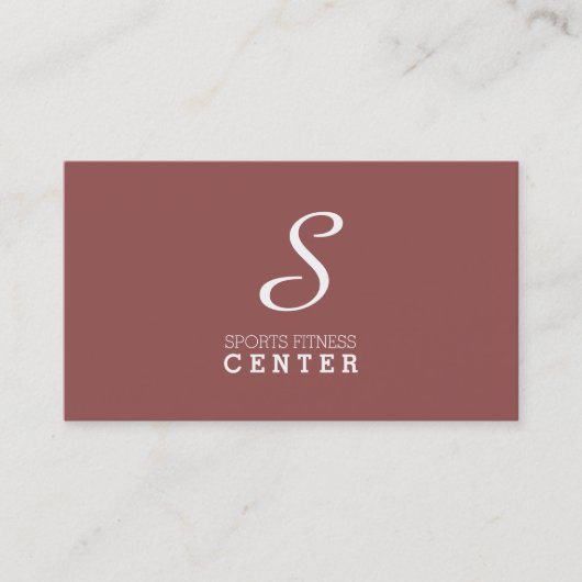 Carte De Visite Simple Monogramme (cordoue) (Devant)