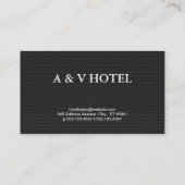 Carte De Visite Simple | Monogrammes (motif carbone) (Dos)