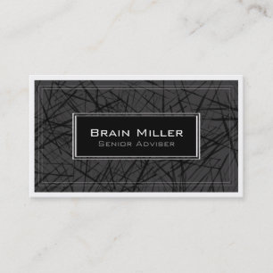 Carte De Visite Simple noir blanc moderne professionnel
