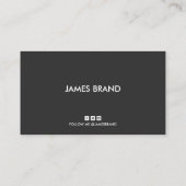 Carte De Visite Simple noir et blanc (Dos)