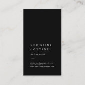 Carte De Visite simple noir et blanc (Devant)