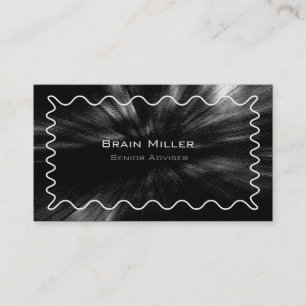 Carte De Visite Simple Noir moderne Professionnel