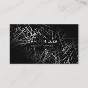 Carte De Visite Simple Noir moderne Professionnel