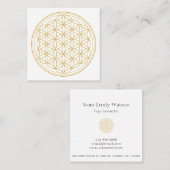 Carte de visite simple or et blanc (Devant / Derrière)