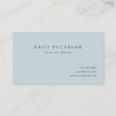 Carte de visite simple Pale Blue Gold (Dos)