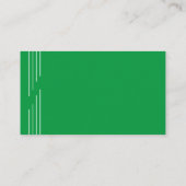 Carte De Visite Simple Panier Silhouette Green moniteur de golf (Dos)